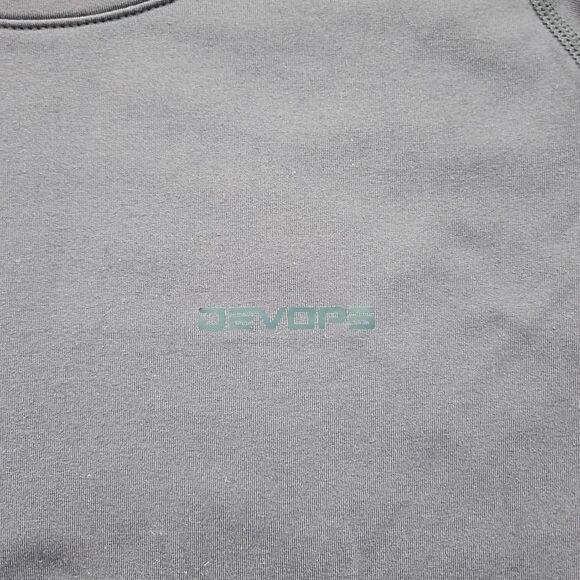 Devops Soft Cozy women's size medium dark gray sweatshirt spring fall layer - Picture 8 of 8